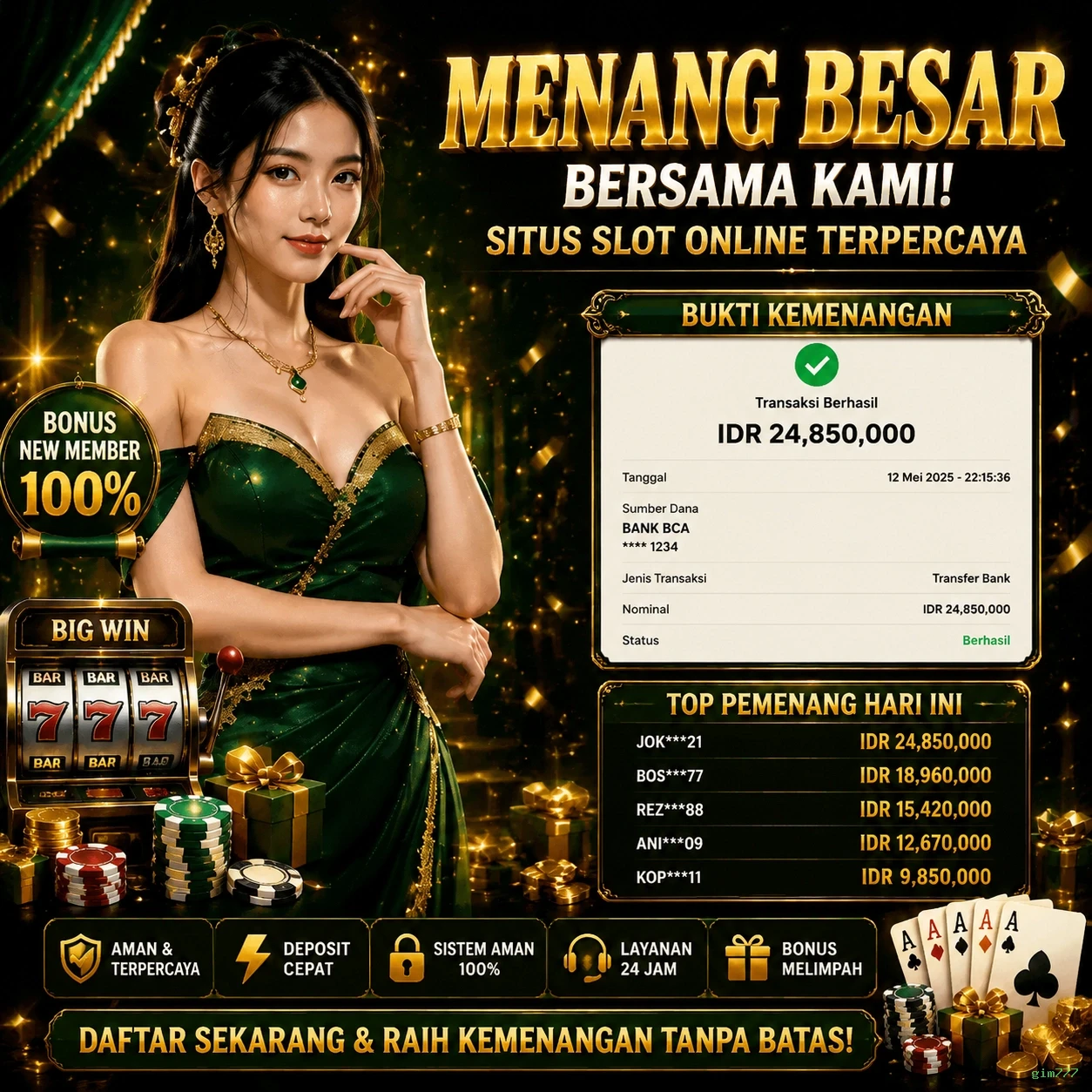 gim777 Bonus Menarik